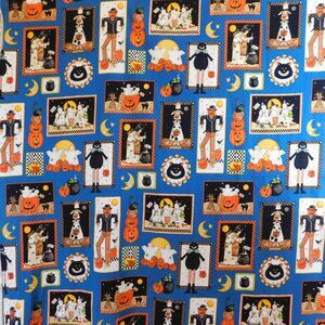 Daisy Kingdom Halloween Fabric Gore E. Patch, Cotton Quilting Sewing 1.27 yard